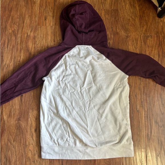 EMPYRE Women’s Hooded Sweatshirt Maroon and Cream, Size L - Picture 4 of 4